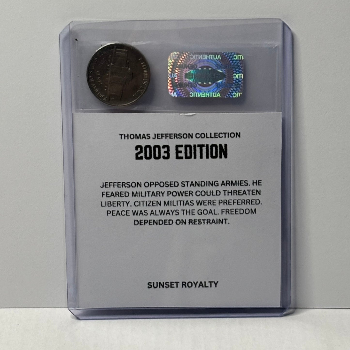 2003 Nickel - Thomas Jefferson Collection