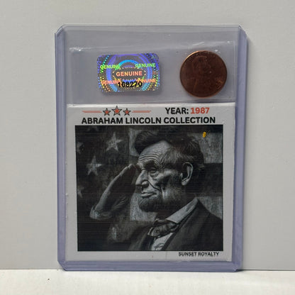 1987 Penny - Abraham Lincoln Collection