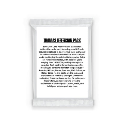 Thomas Jefferson Edition – Coin Card Pack
