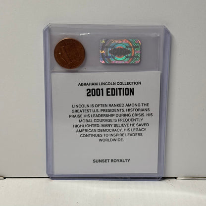 2001 Penny - Abraham Lincoln Collection