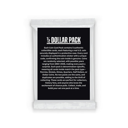Half Dollar Edition – Coin Card Pack
