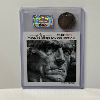1991 Nickel - Thomas Jefferson Collection