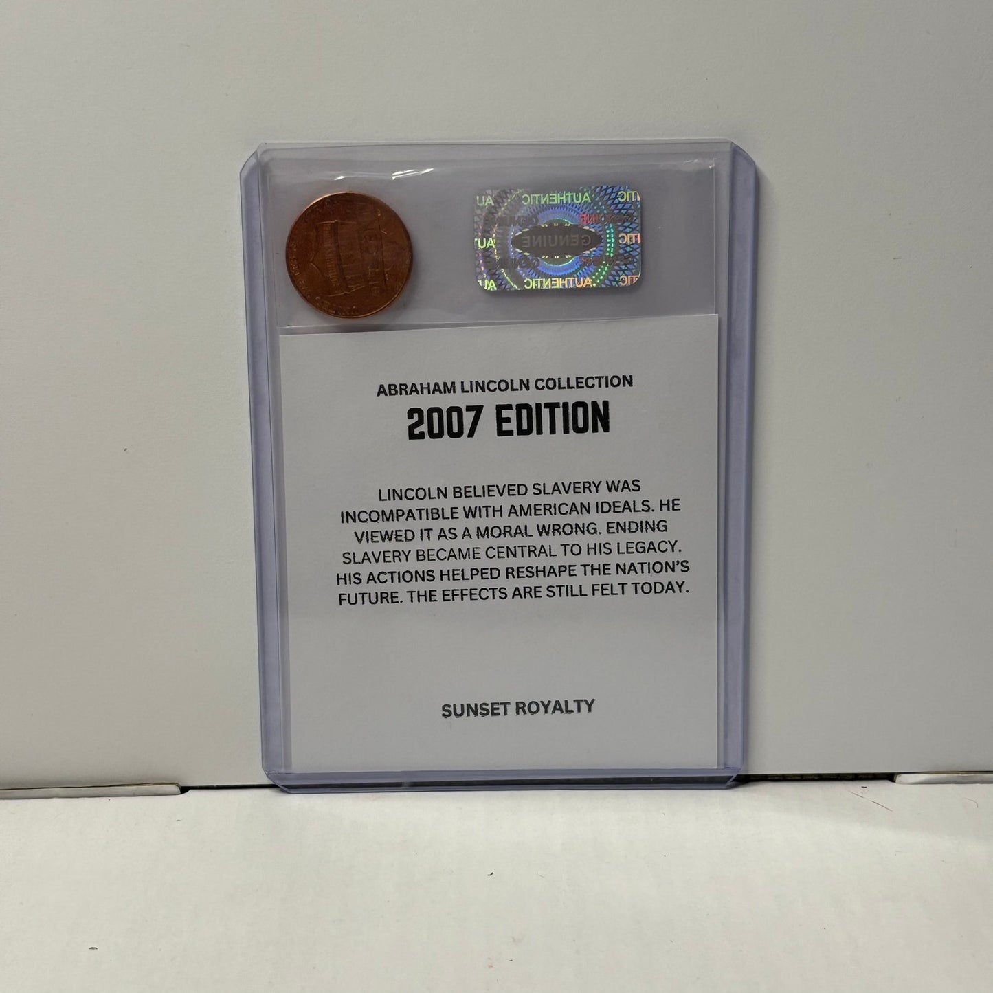 2007 Penny - Abraham Lincoln Collection