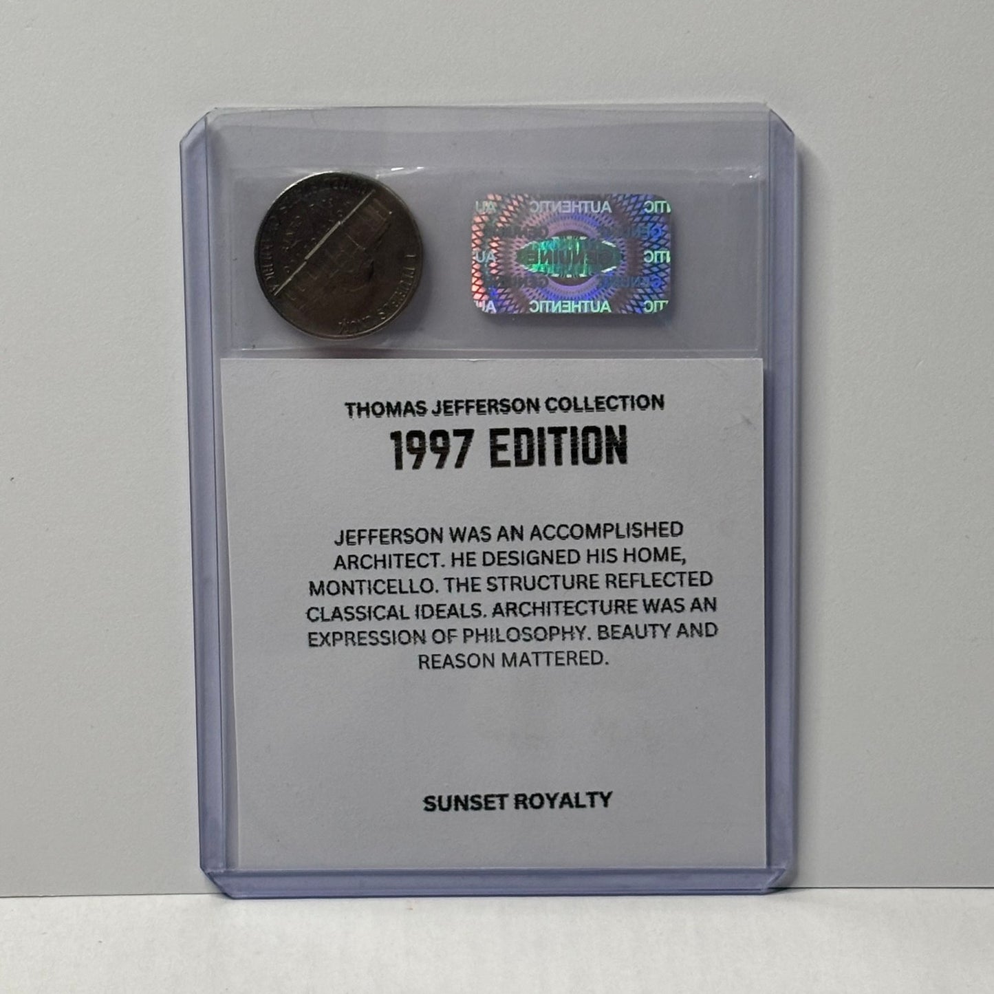1997 Nickel - Thomas Jefferson Collection