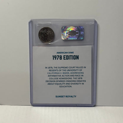 1978 U.S Dime - American Coin Collection