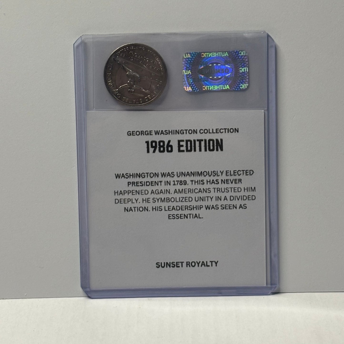 1986 Quarter - George Washington Collection