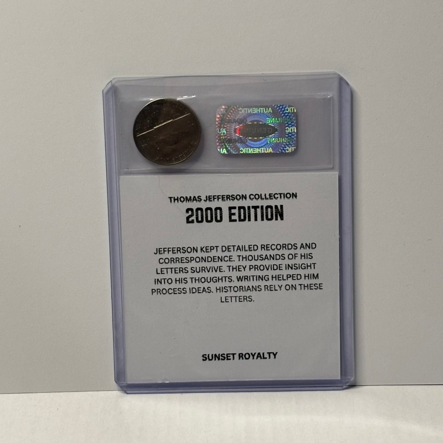 2000 Nickel - Thomas Jefferson Collection