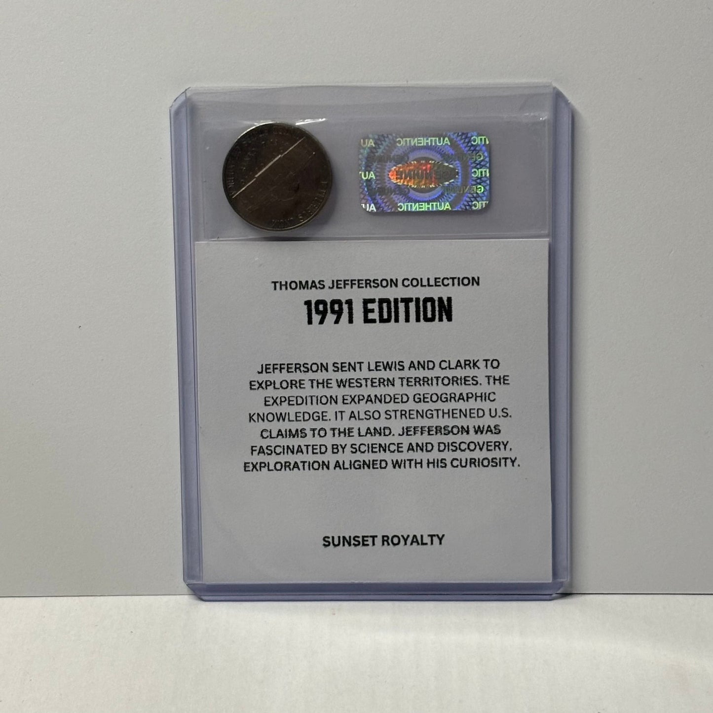 1991 Nickel - Thomas Jefferson Collection