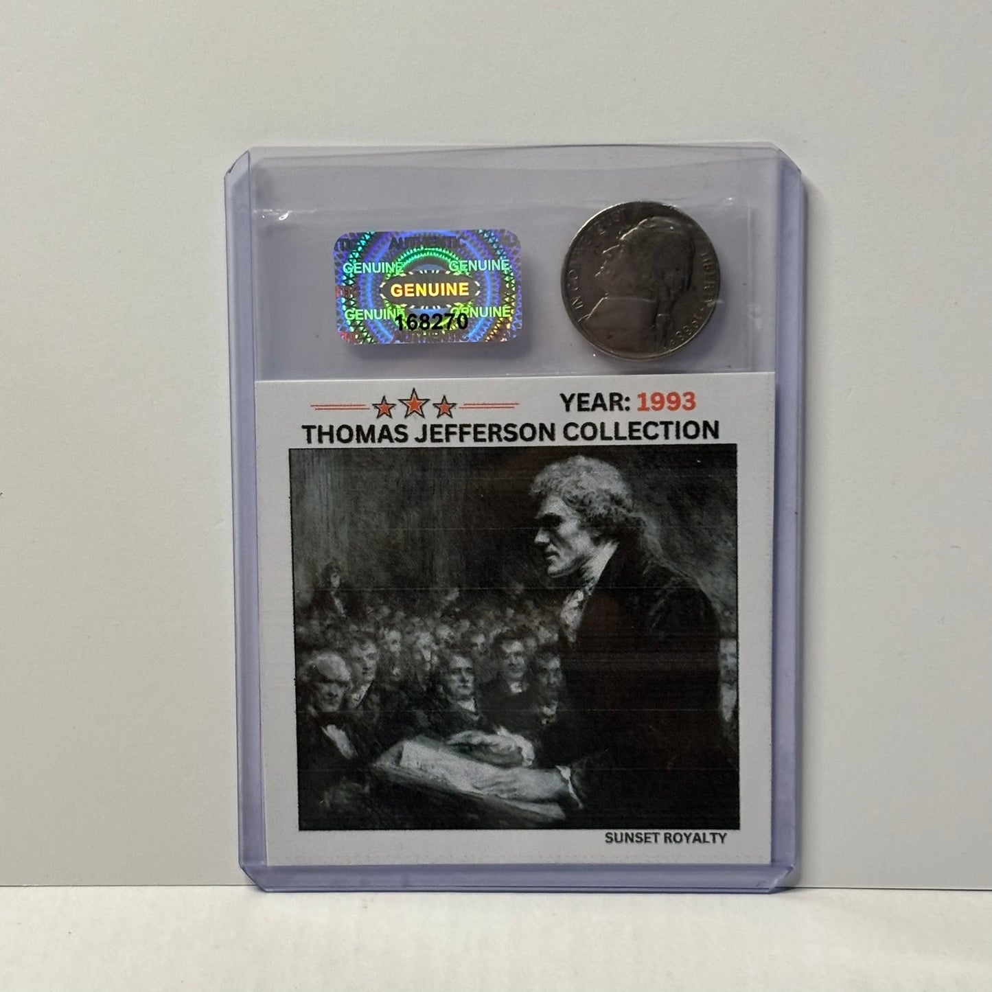 1993 Nickel - Thomas Jefferson Collection