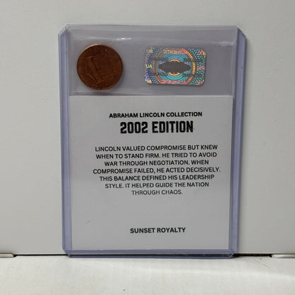 2002 Penny - Abraham Lincoln Collection
