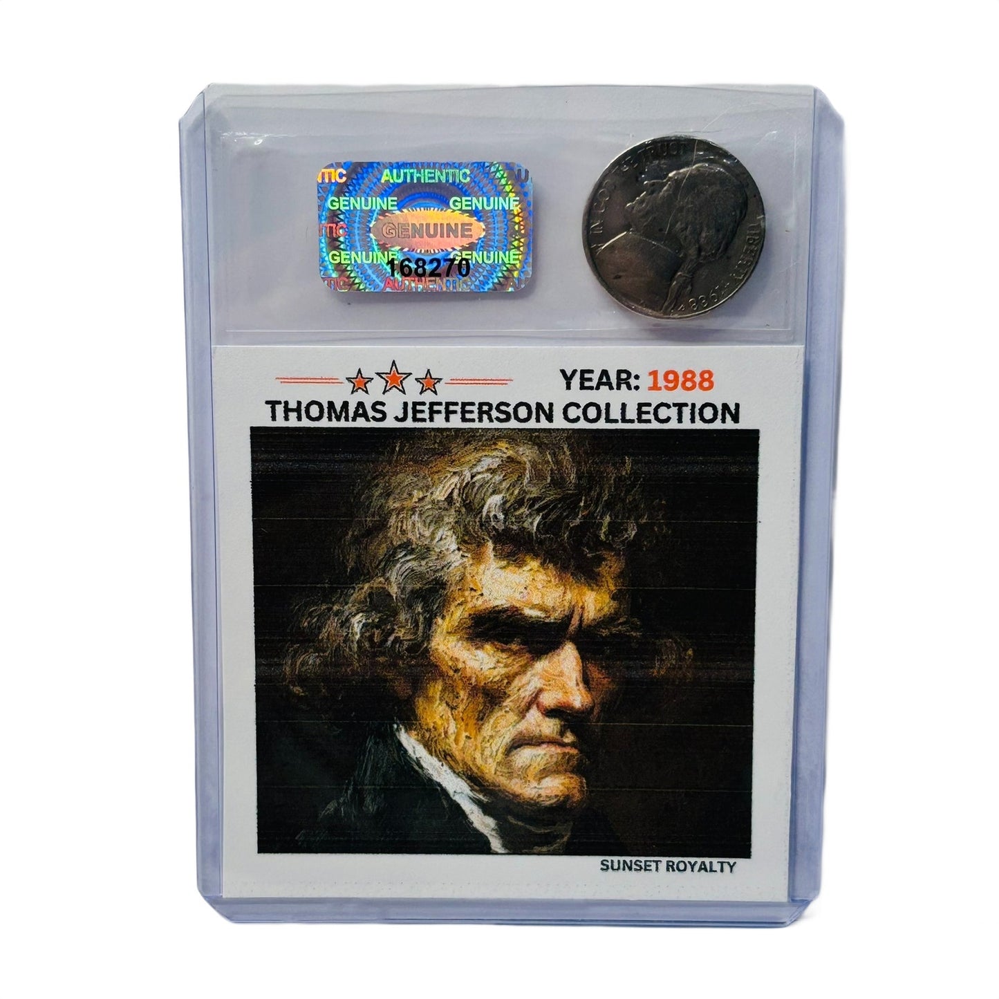 1988 Nickel - Thomas Jefferson Collection
