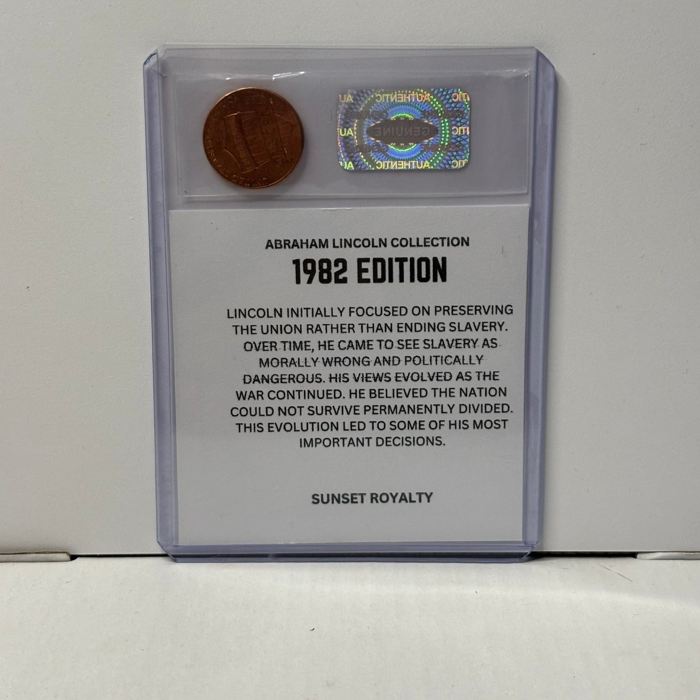 1982 Penny - Abraham Lincoln Collection