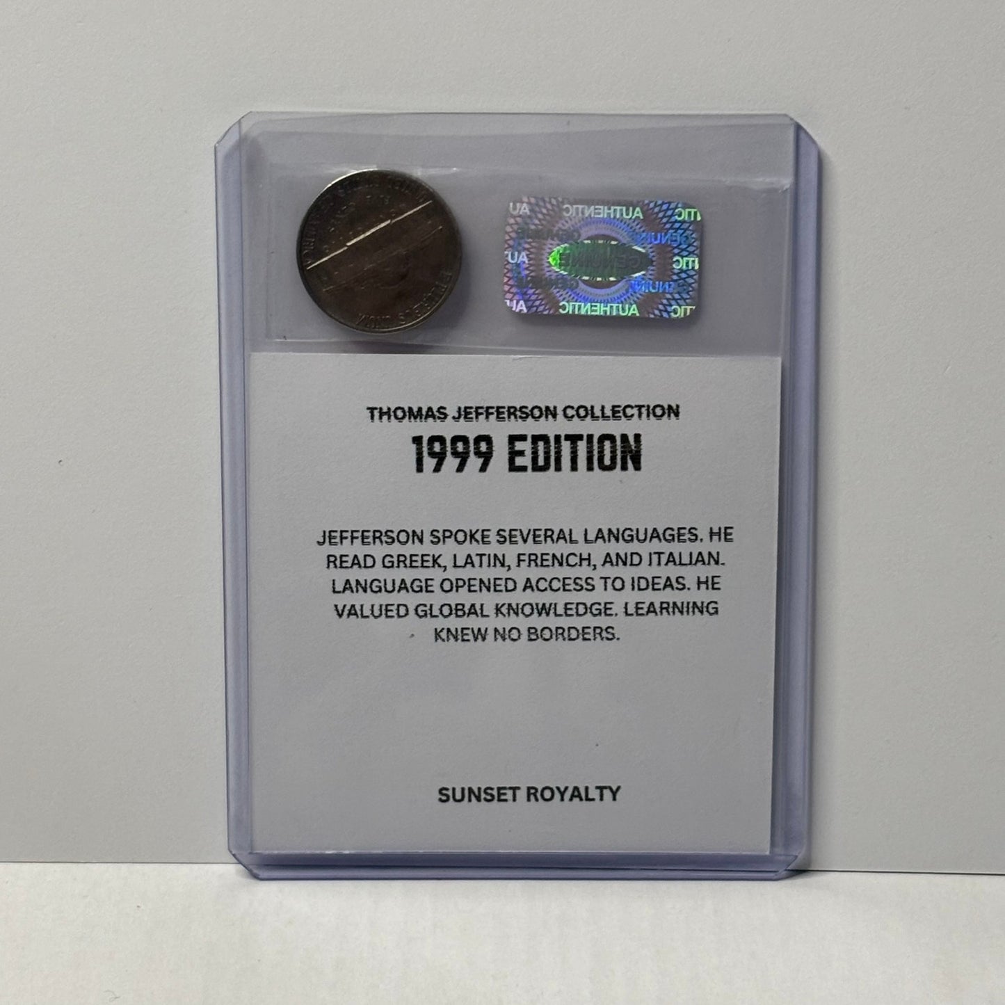 1999 Nickel - Thomas Jefferson Collection