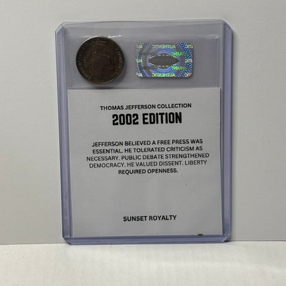2002 Nickel - Thomas Jefferson Collection