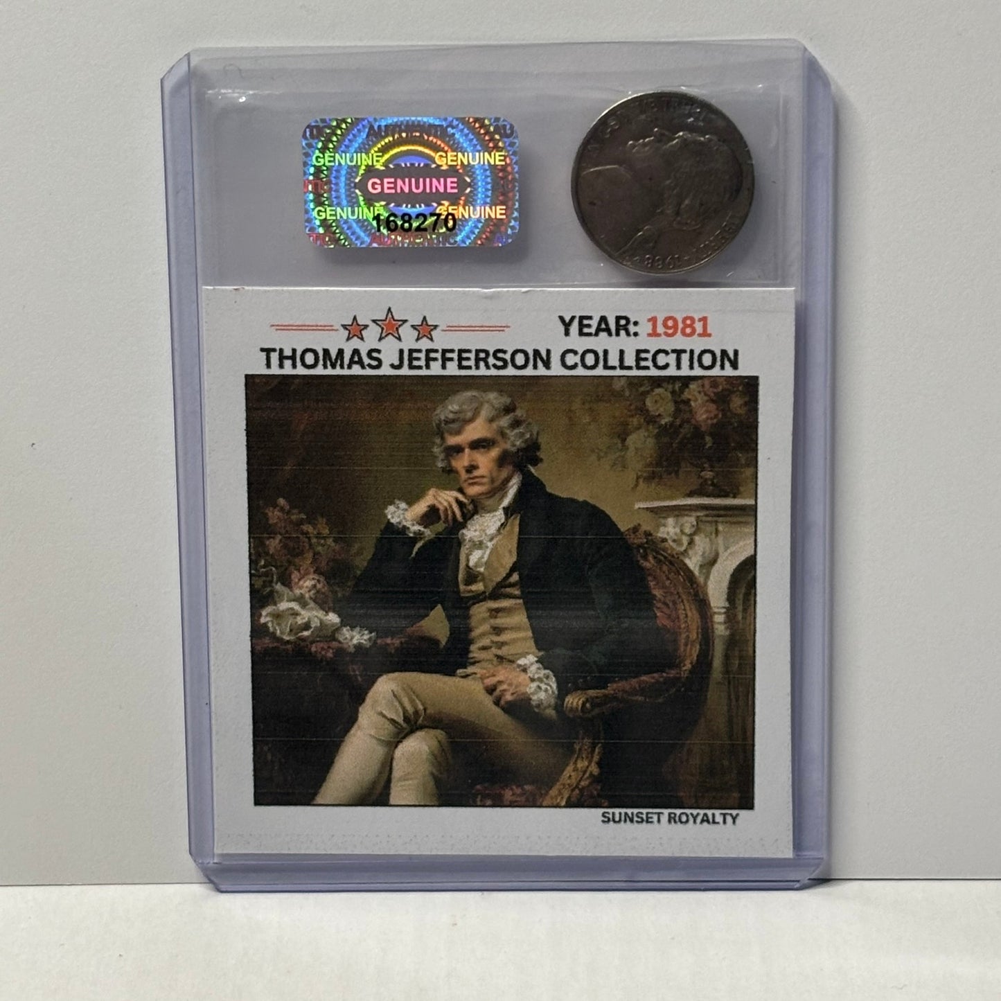 1981 Nickel - Thomas Jefferson Collection
