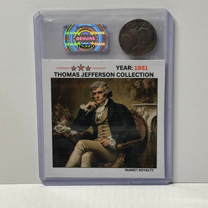 1981 Nickel - Thomas Jefferson Collection
