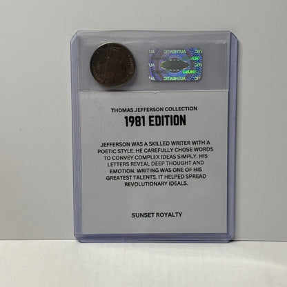 1981 Nickel - Thomas Jefferson Collection