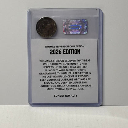 2026 Nickel - Thomas Jefferson Collection