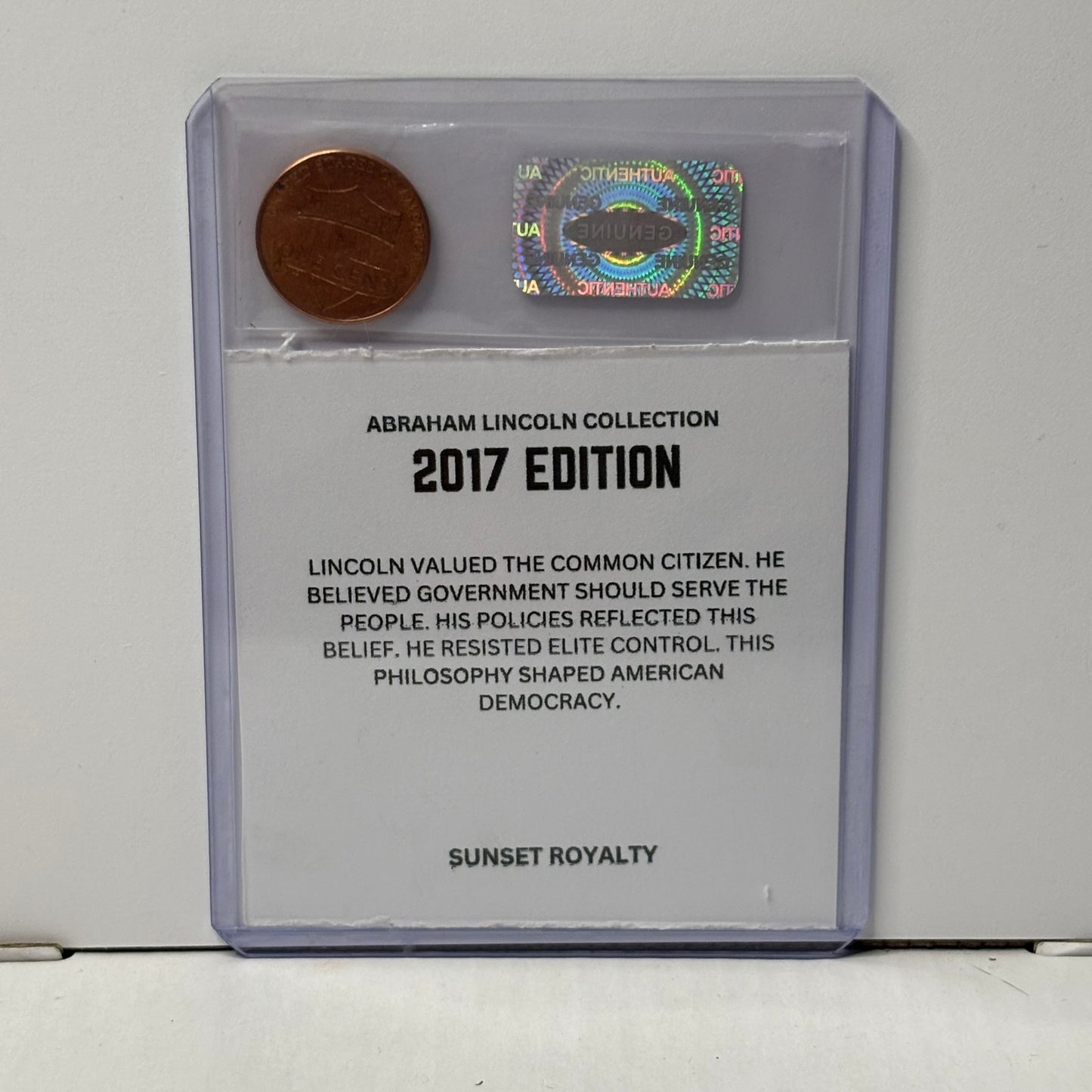 2017 Penny - Abraham Lincoln Collection
