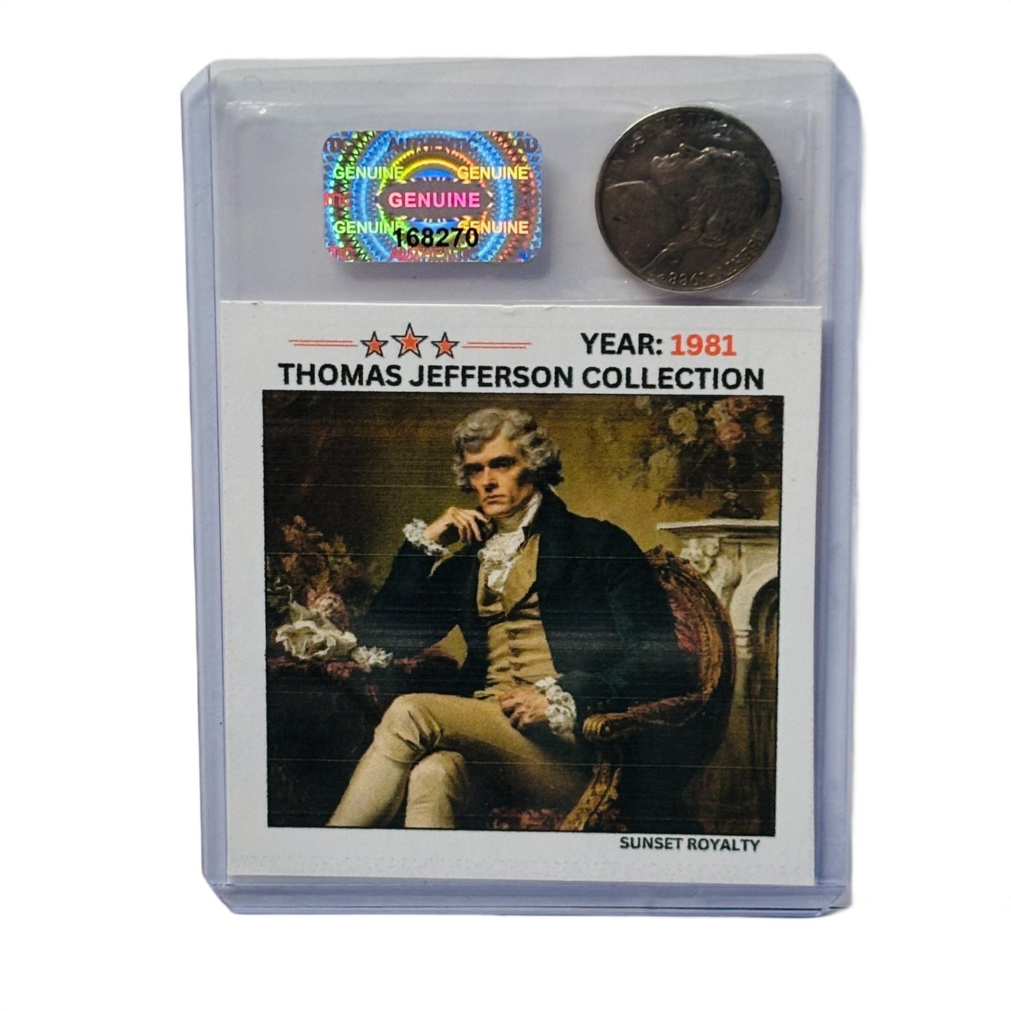 1981 Nickel - Thomas Jefferson Collection