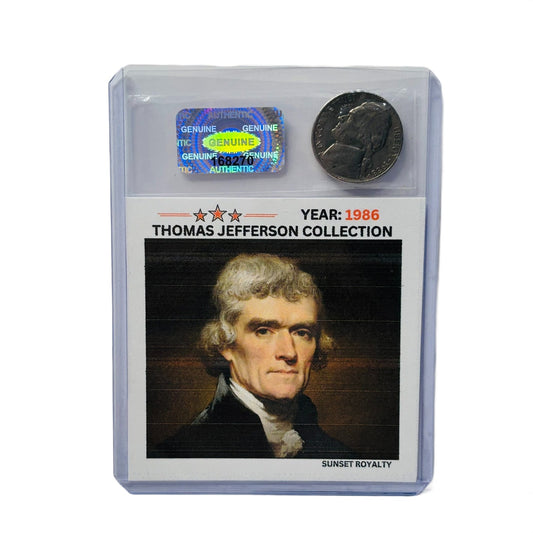1986 Nickel - Thomas Jefferson Collection