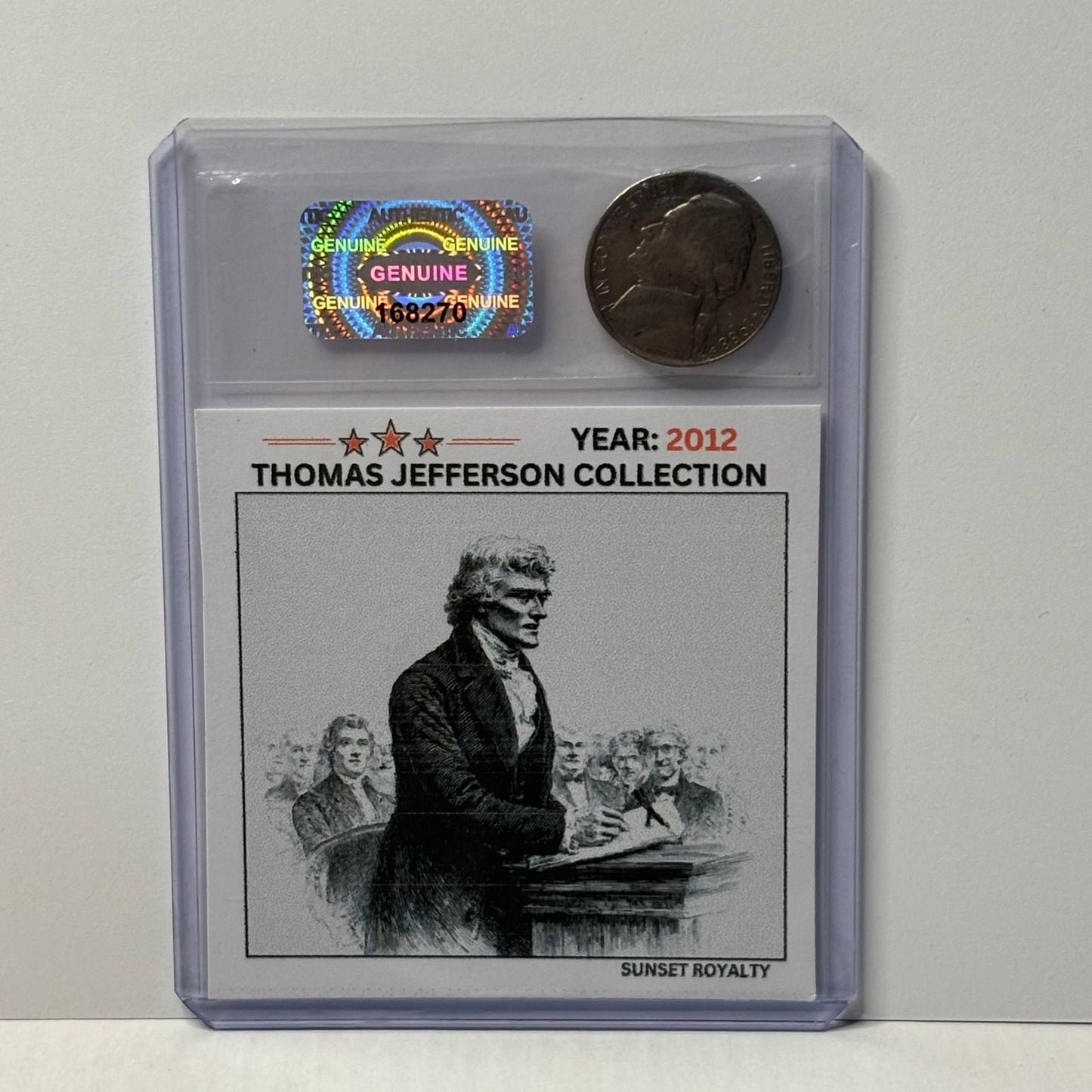 2012 Nickel - Thomas Jefferson Collection