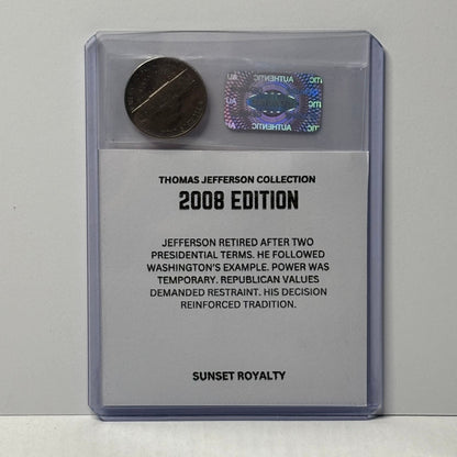 2008 Nickel - Thomas Jefferson Collection
