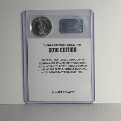 2018 Nickel - Thomas Jefferson Collection
