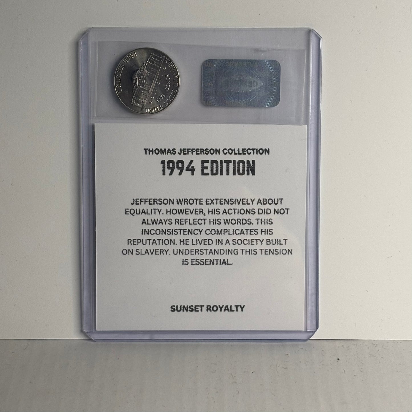 1994 Nickel - Thomas Jefferson Collection