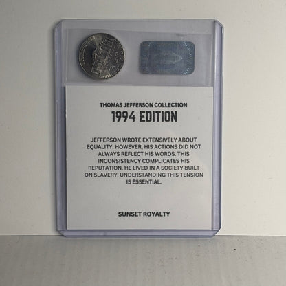 1994 Nickel - Thomas Jefferson Collection