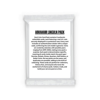 Abraham Lincoln Edition – Coin Card Pack