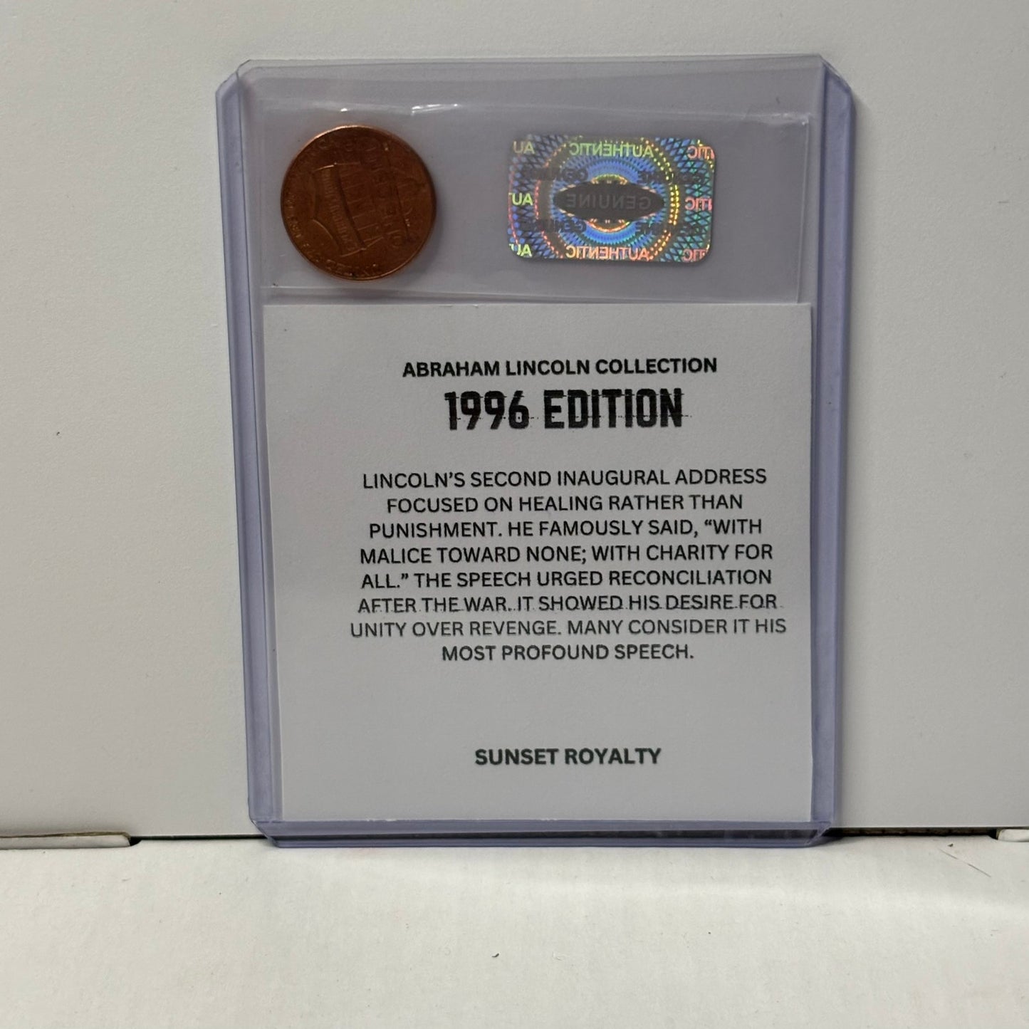 1996 Penny - Abraham Lincoln Collection