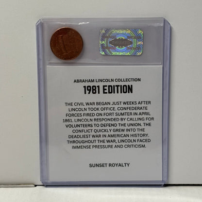 1981 Penny - Abraham Lincoln Collection