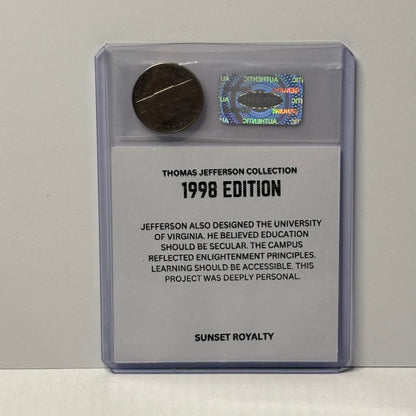1998 Nickel - Thomas Jefferson Collection