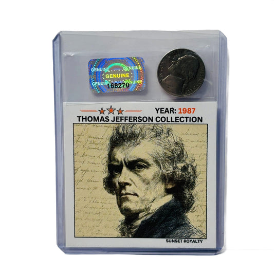 1987 Nickel - Thomas Jefferson Collection