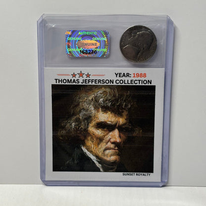 1988 Nickel - Thomas Jefferson Collection