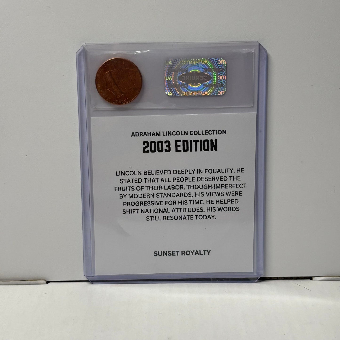 2003 Penny - Abraham Lincoln Collection